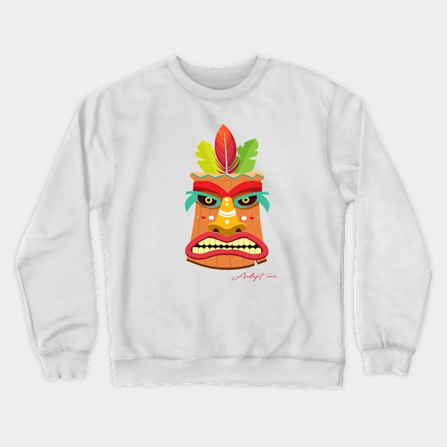 Spirit Mask Crewneck Sweatshirt by PODOMORO